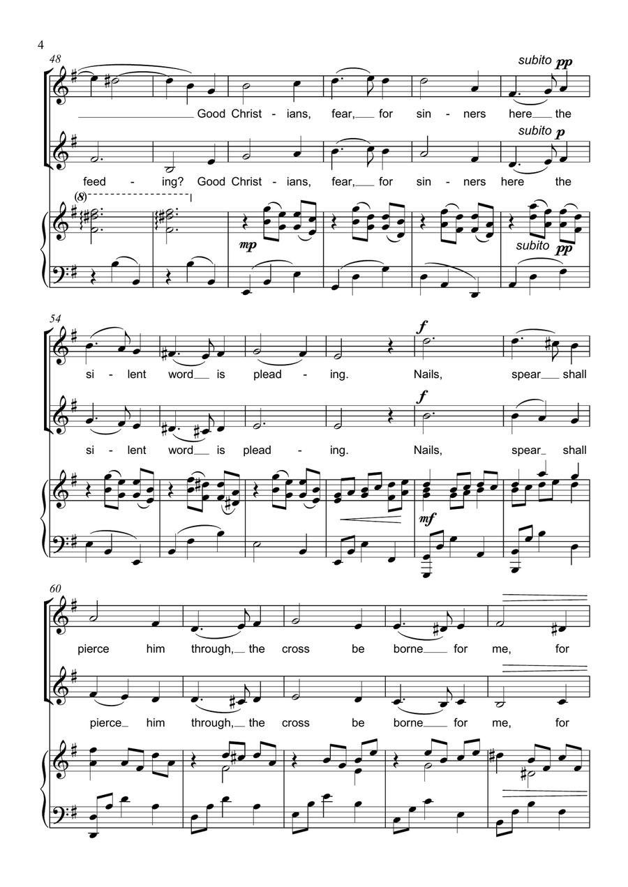 What Child is this? - Two Part Choir - SA Upper voices (Greensleeves tune) SA scores gallery preview page 4