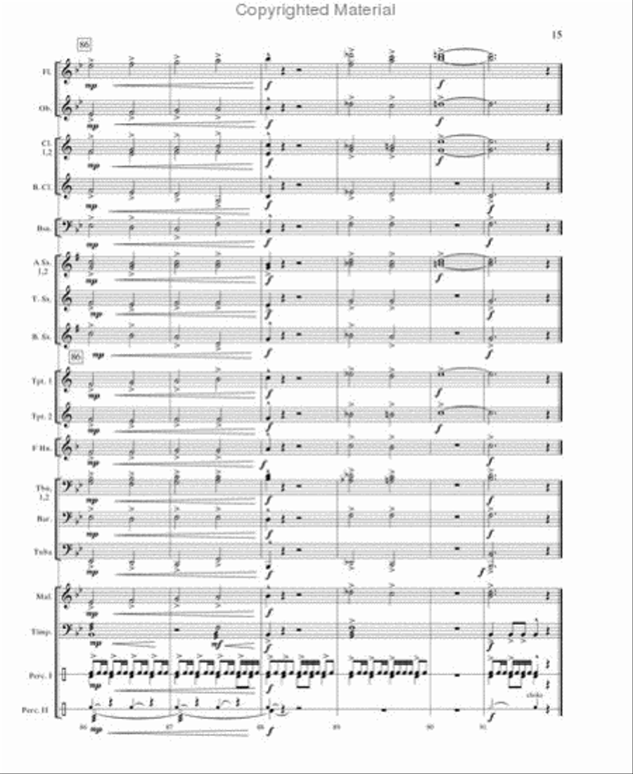 Flight From the Hills Concert Band scores gallery preview page 14