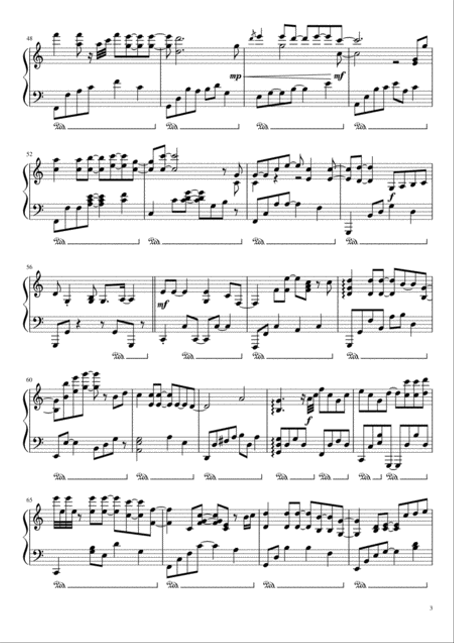 Sometimes When We Touch Piano Solo scores gallery preview page 3