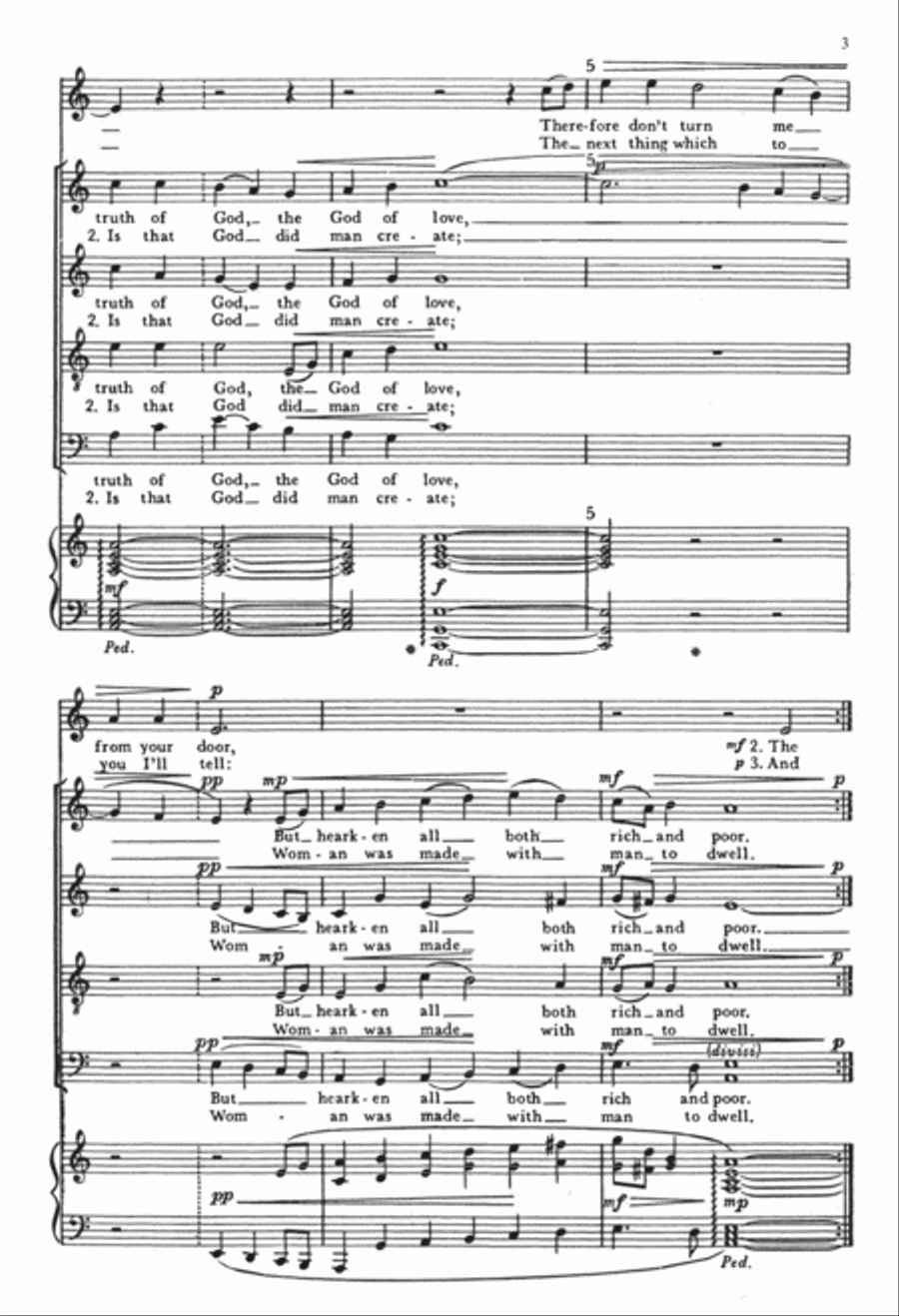 The Seven Joys of Christmas: 1. The Joy of Love: This is the truth 4-Part scores gallery preview page 3