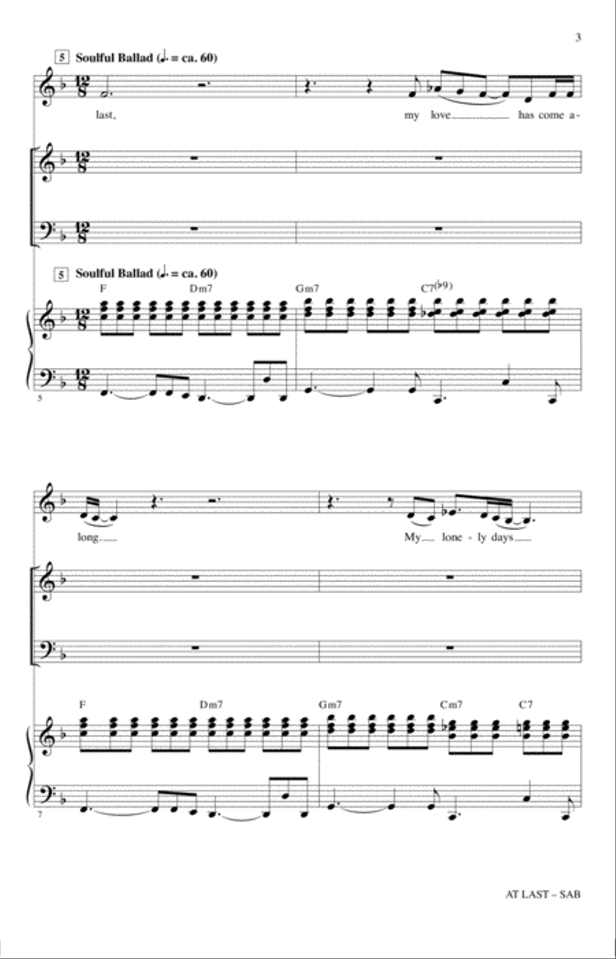 At Last (arr. Mac Huff) 3-Part scores gallery preview page 2