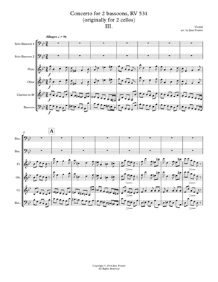 Concerto for 2 bassoons - III.