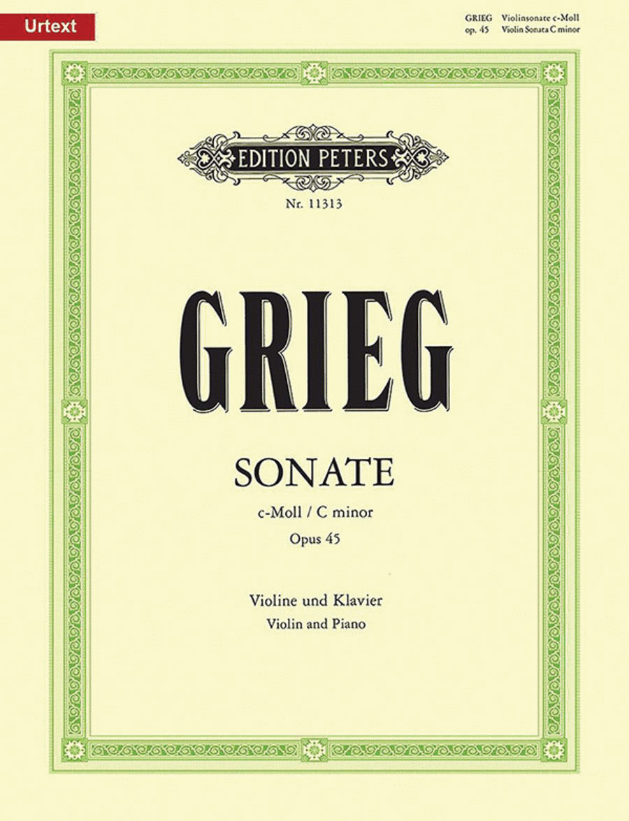 Violin Sonata No. 3 in C minor Op. 45 Violin Solo scores gallery preview page 1