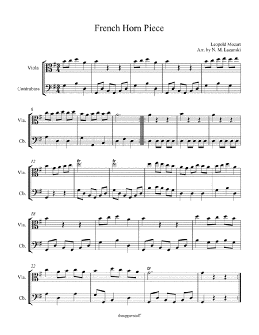 French Horn Piece French Horn Piece Horn scores gallery preview page 2