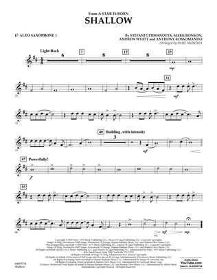 Shallow (from A Star Is Born) (arr. Paul Murtha) - Eb Alto Saxophone 1