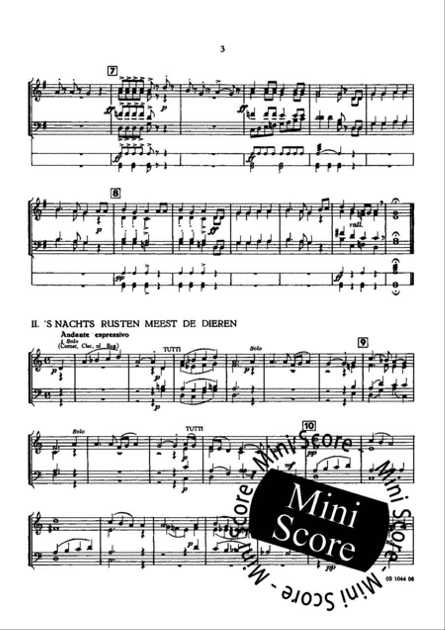 Kleine Suite Over Volksliederen Concert Band scores gallery preview page 7