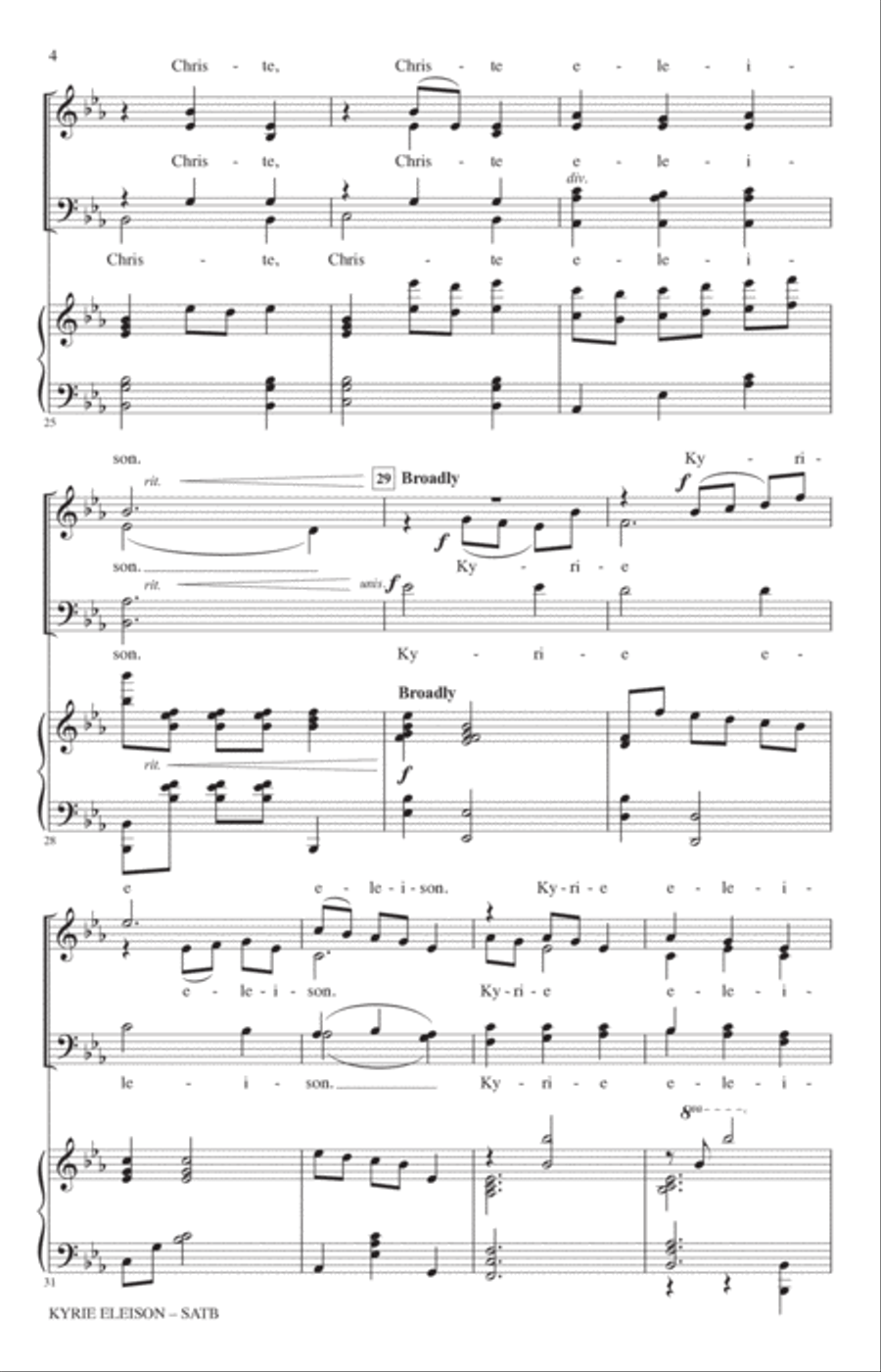 Kyrie Eleison (A Lenten Prayer) 4-Part scores gallery preview page 3