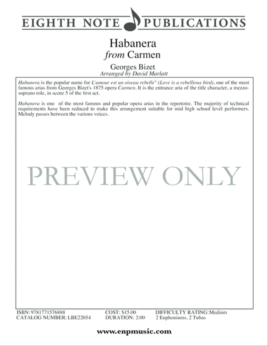 Habanera Habanera Brass Ensemble scores gallery preview page 2