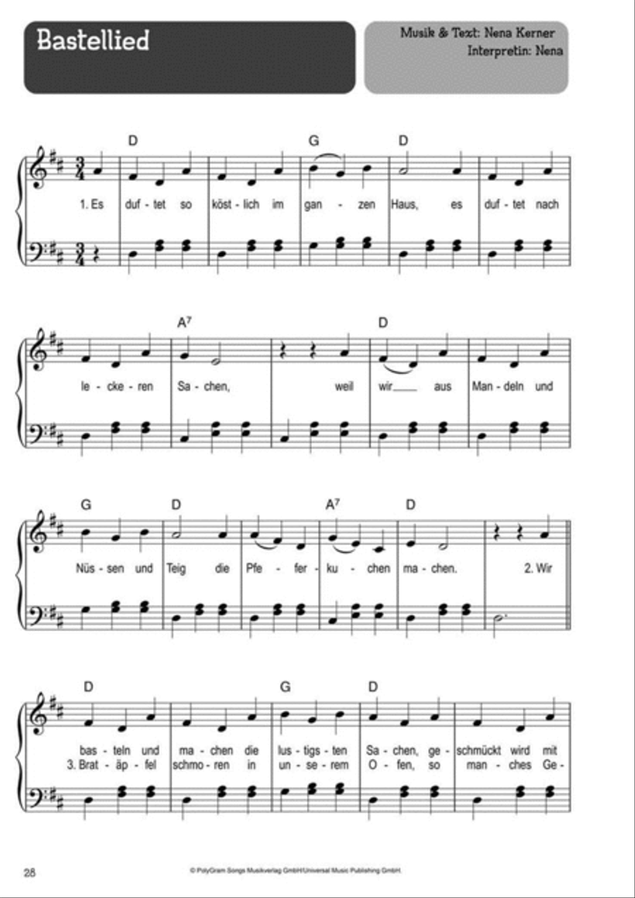 100 Kinderlieder für Klavier - Weihnachten Piano Solo scores gallery preview page 6