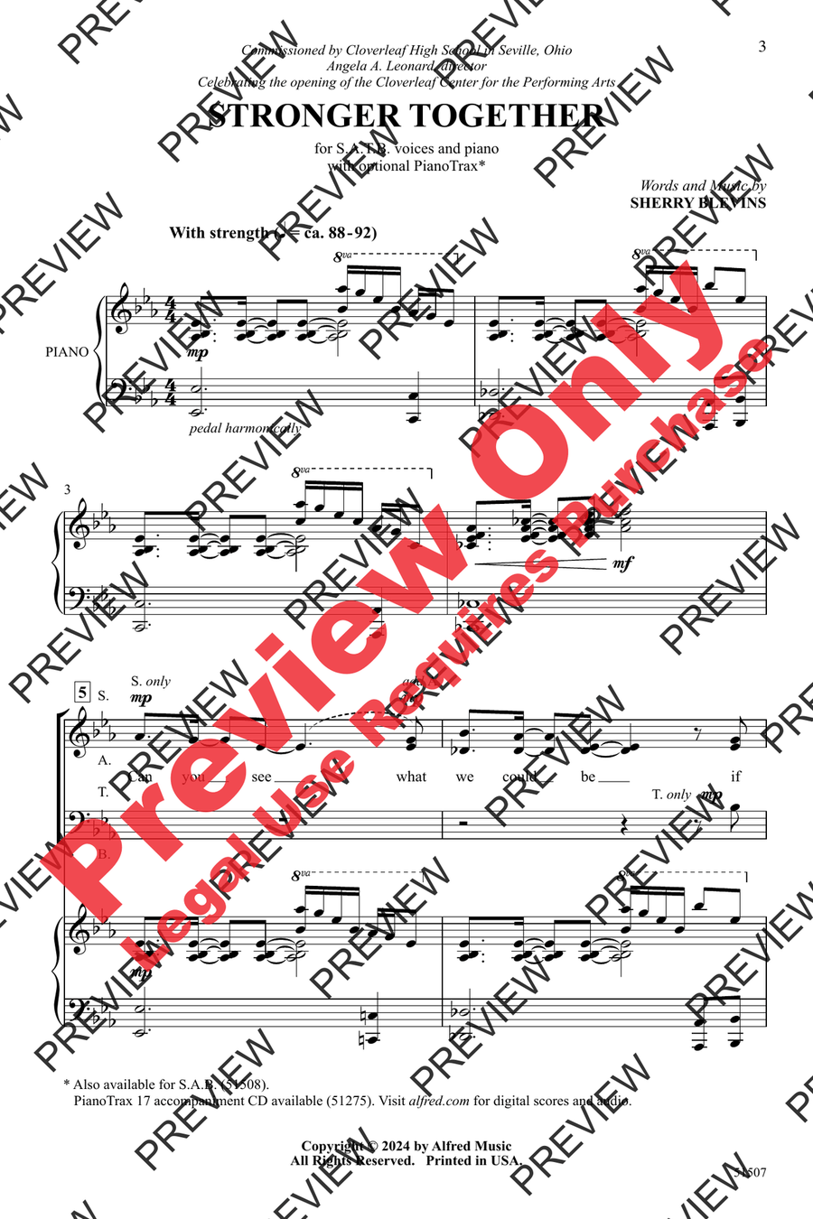 Stronger Together 4-Part scores gallery preview page 3