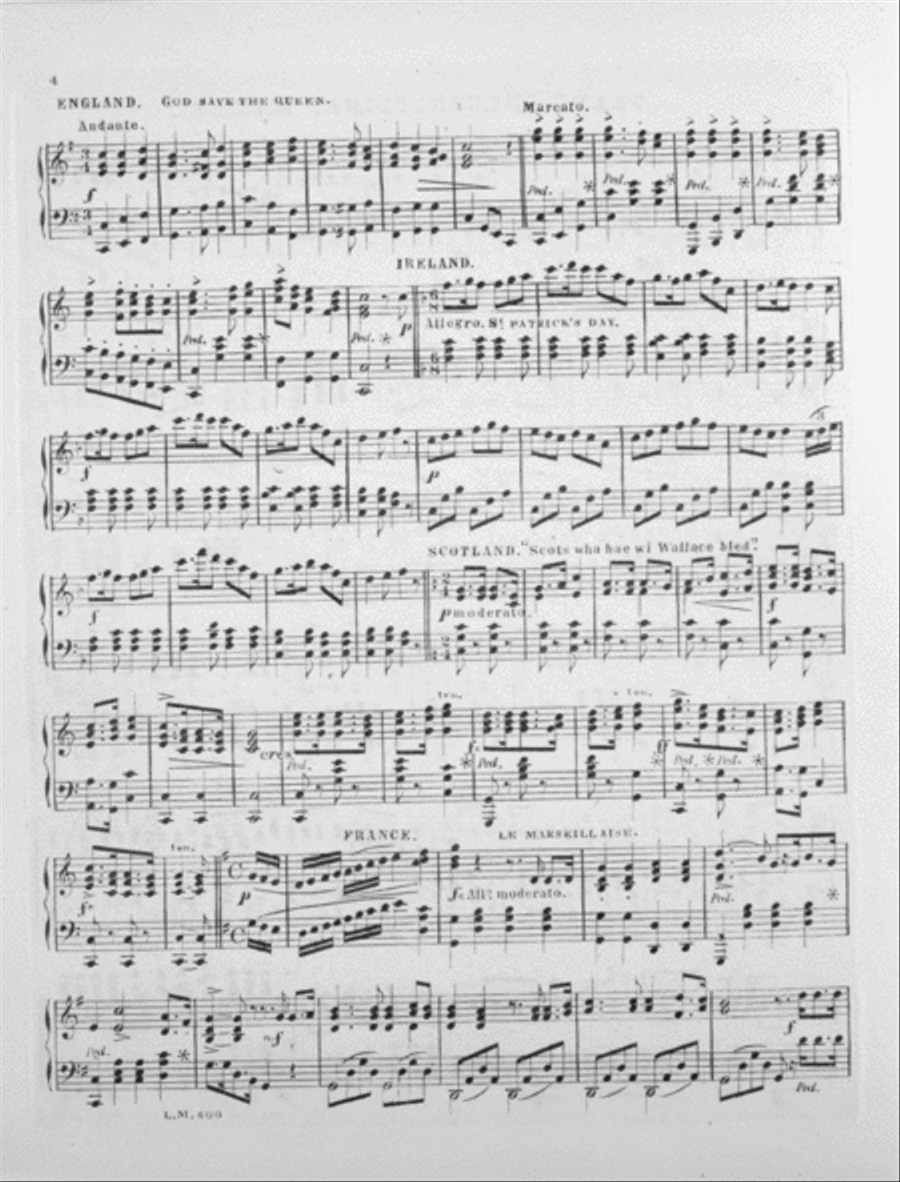 Grand International Medley (Potpourri Internationale) Piano Solo scores gallery preview page 3