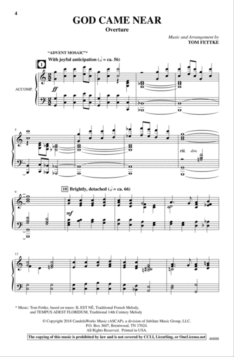 God Came Near God Came Near Choir scores gallery preview page 5