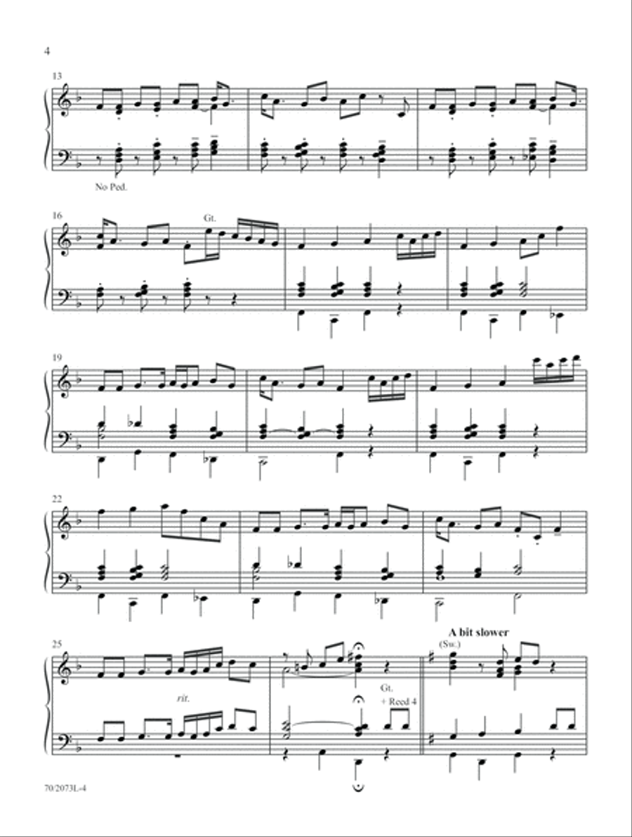 Joys Are Flowing (Digital Delivery) Organ scores gallery preview page 4