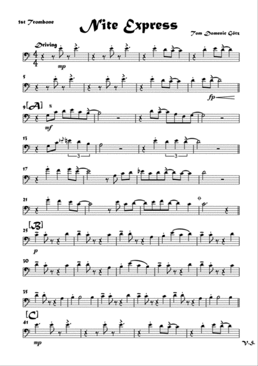 Nite Express Nite Express Brass Ensemble scores gallery preview page 6