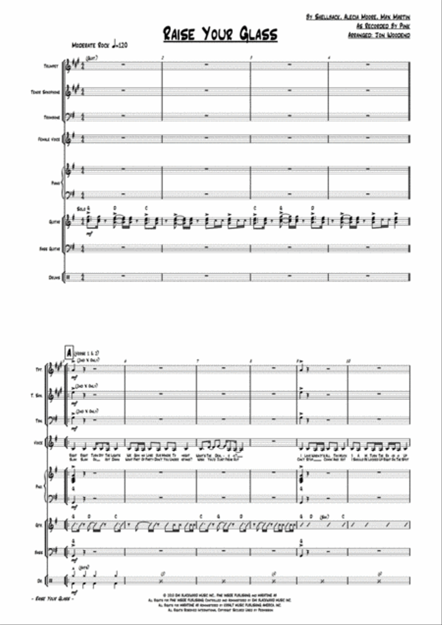 Raise Your Glass Jazz Ensemble scores gallery preview page 4