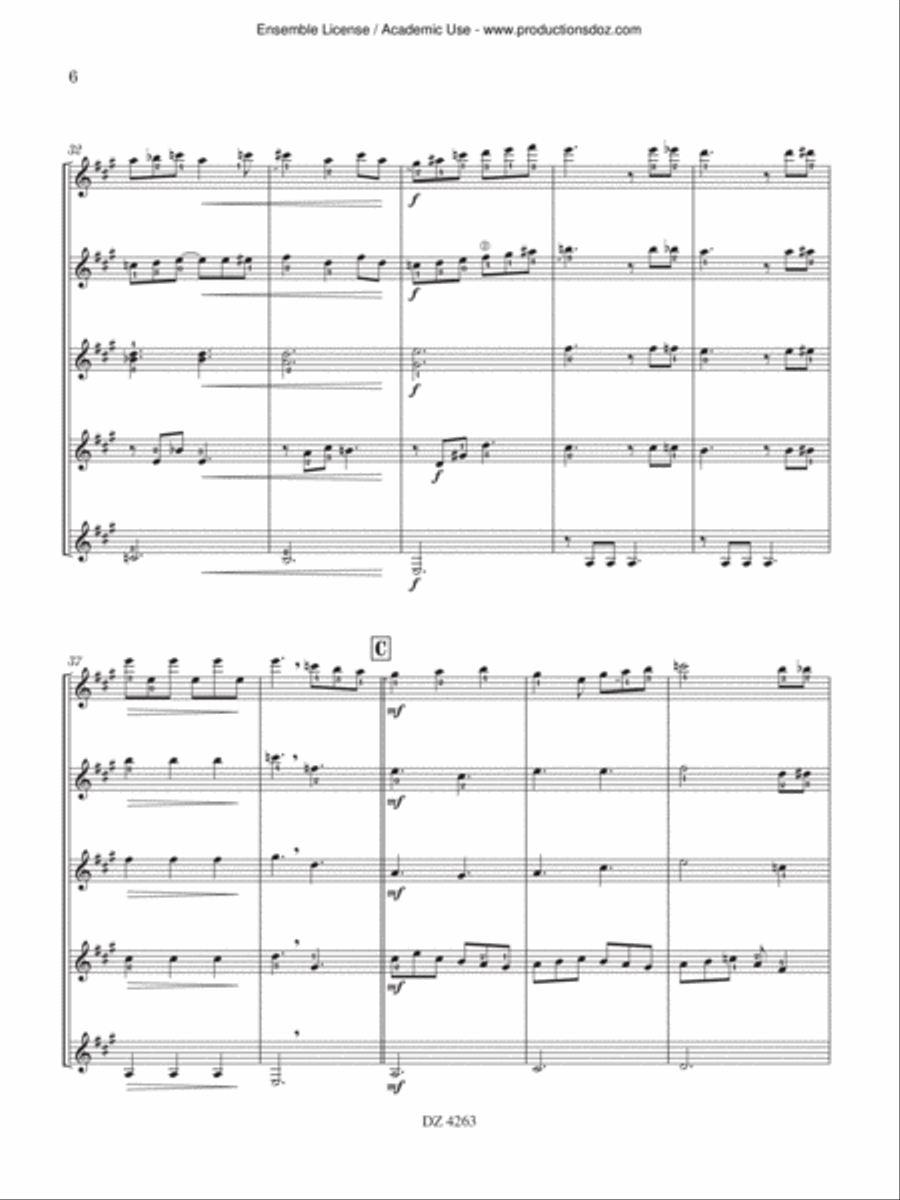 Barcarolle bohème Guitar Ensemble scores gallery preview page 6