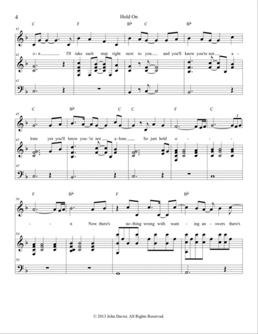 Hold On Voice scores gallery preview page 5