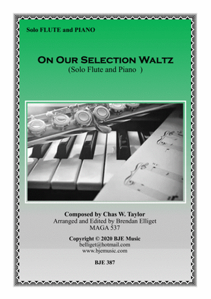 Book cover for On Our Selection Waltz - Solo Flute with Piano Accompaniment Score and Parts PDF