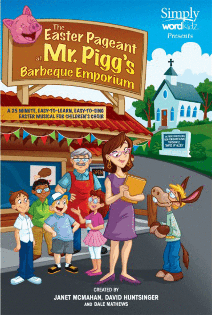 The Easter Pageant At Mr. Pigg's Barbeque Emporium - CD Preview Pak Unison Choir scores gallery preview page 1