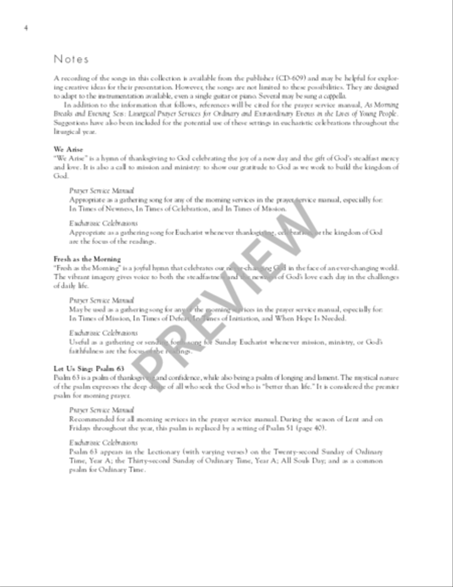 As Morning Breaks and Evening Sets Flute scores gallery preview page 6