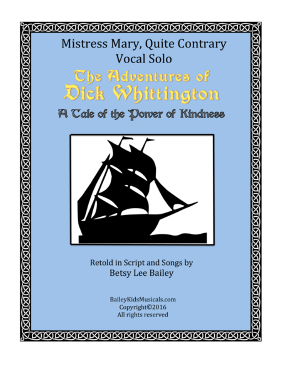 Mistress Mary, Quite Contrary Voice scores gallery preview page 1