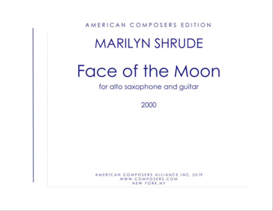 [Shrude] Face of the Moon Alto Saxophone scores gallery preview page 1