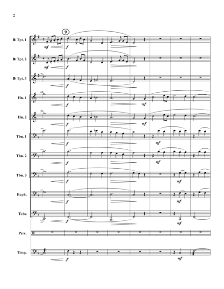 Amazing Grace Brass Ensemble scores gallery preview page 2