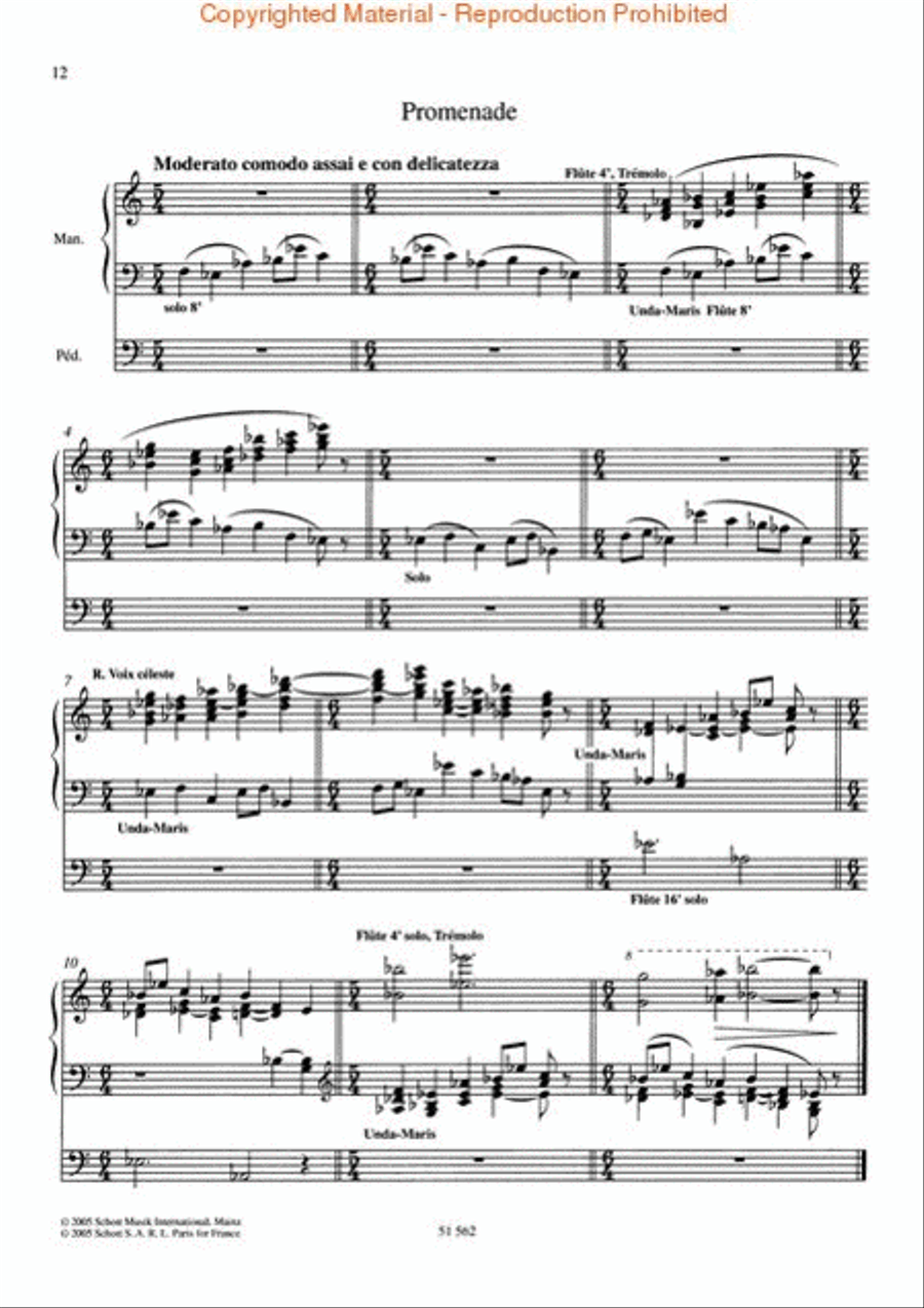 Tableaux d'une Exposition (Pictures at an Exhibition) Organ scores gallery preview page 3