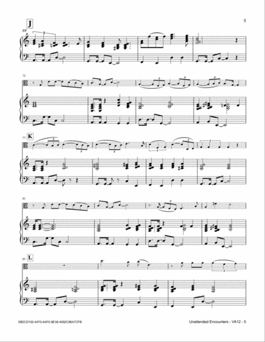 Unattended Encounters Viola scores gallery preview page 5