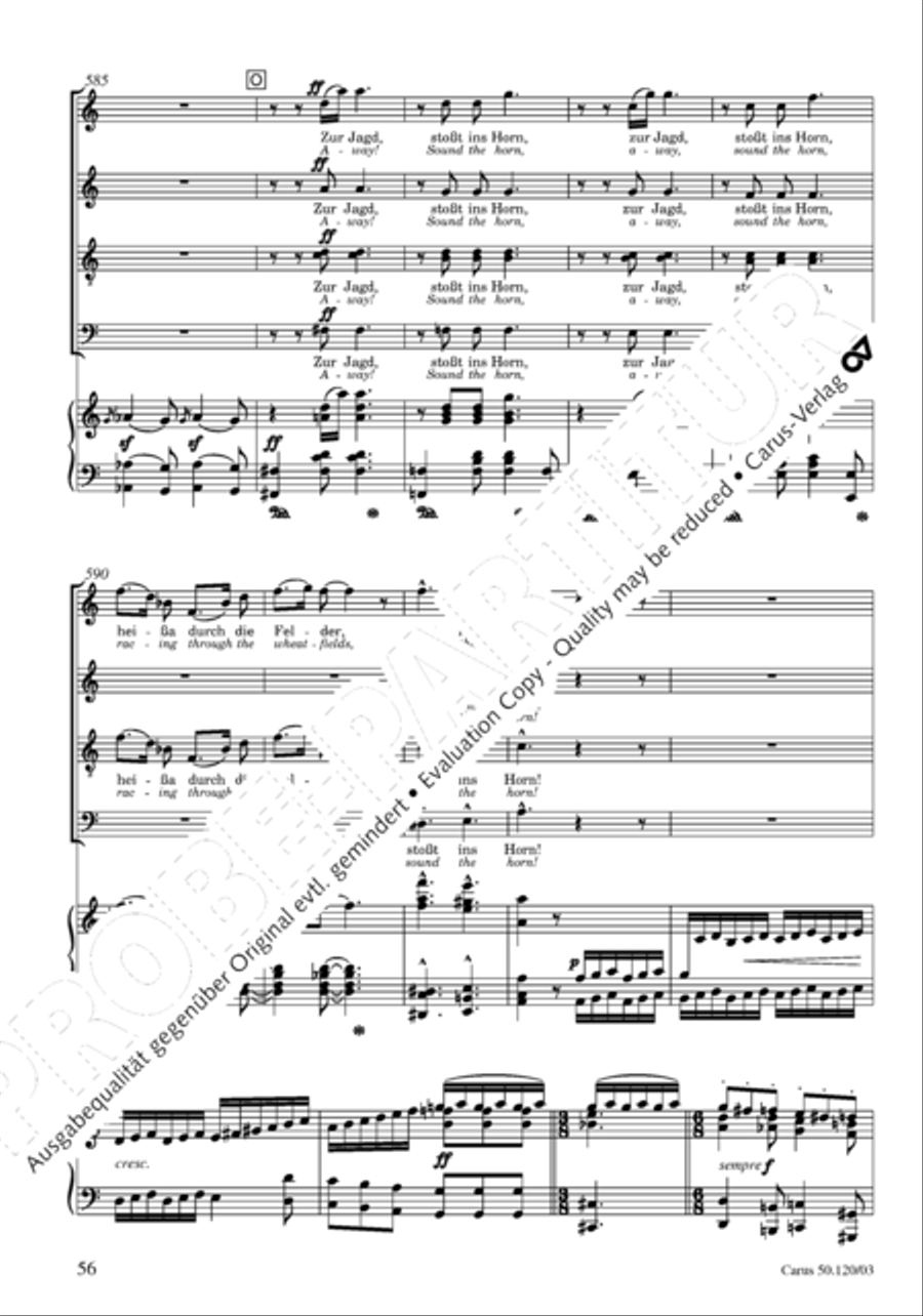 Christoforus + Das Tochterlein des Jairus (Gesamtausgabe, Bd. 9) 4-Part scores gallery preview page 57