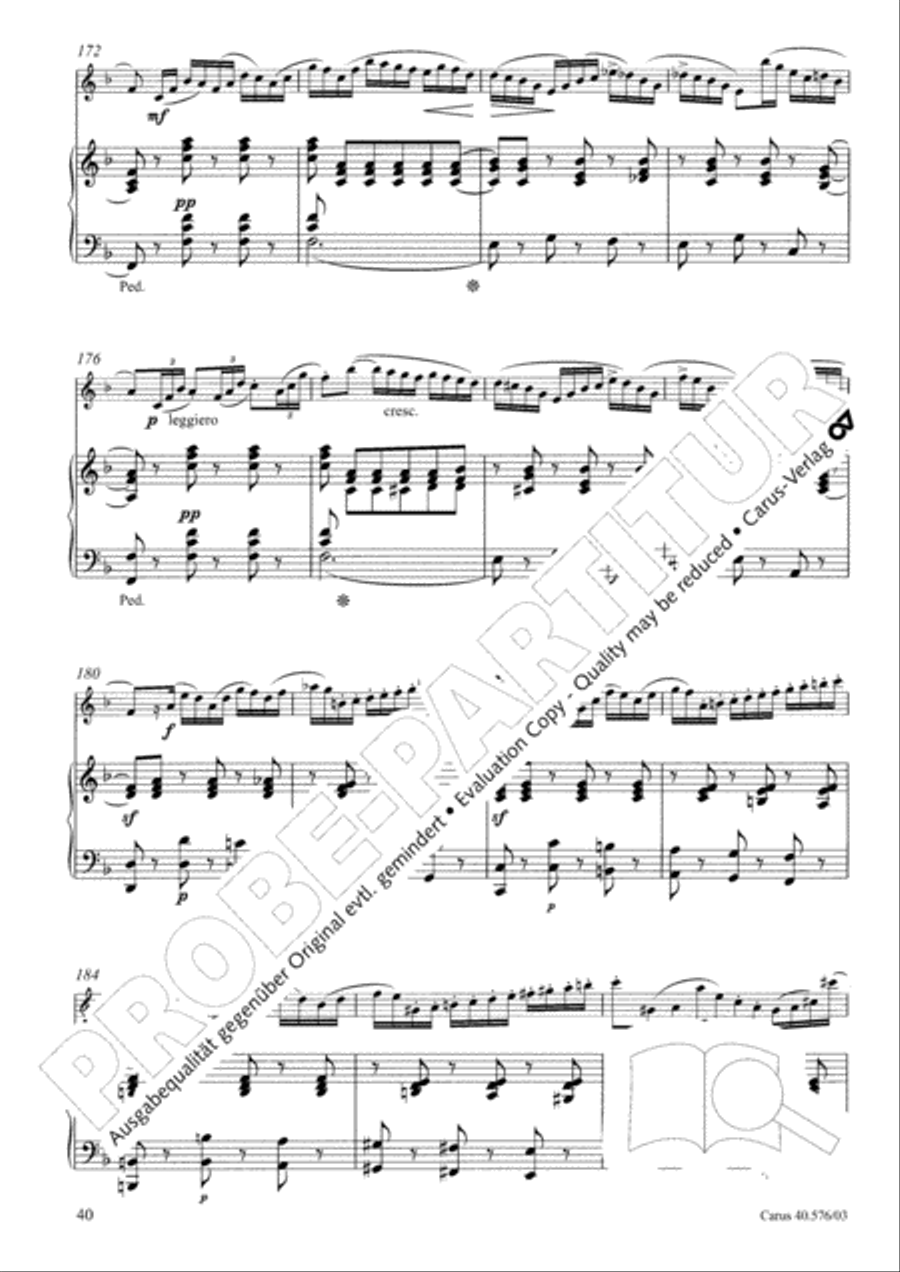 Oboe Concerto in A minor (Concerto per Oboe ed Orchestra in a) Clarinet scores gallery preview page 41