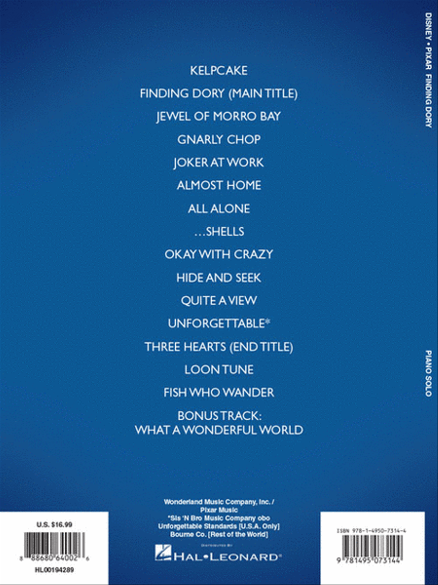 Finding Dory Finding Dory Piano Solo scores gallery preview page 6