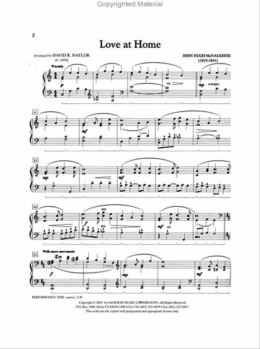 Love at Home - Piano Solo Piano Solo scores gallery preview page 2
