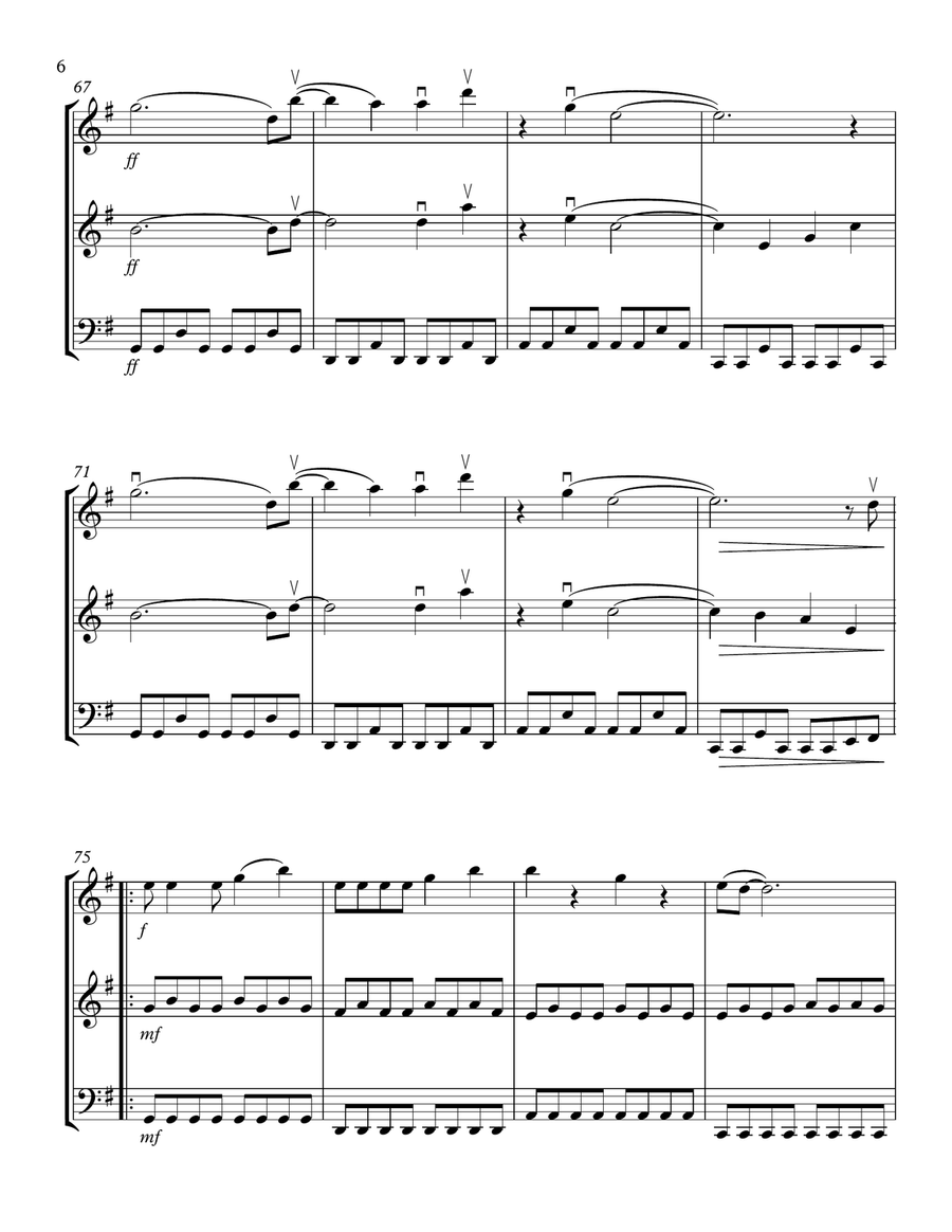 Wildest Dreams String Trio scores gallery preview page 6
