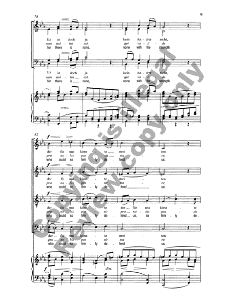 Verleih' uns Frieden (Grant Unto Us Thy Peace, O Lord) (Choral Score) image number null