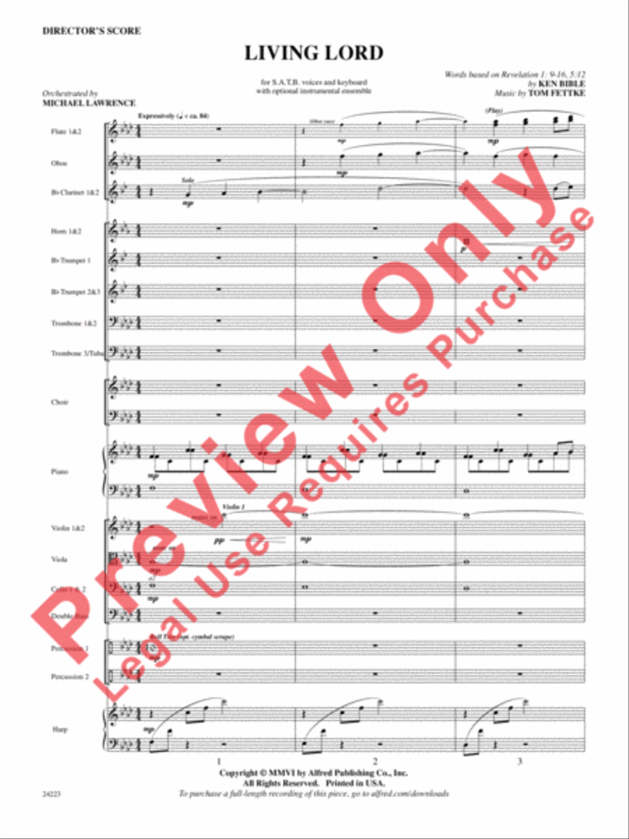Living Lord Choir scores gallery preview page 2