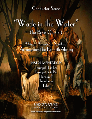 Book cover for Wade in the Water (for Brass Quintet)