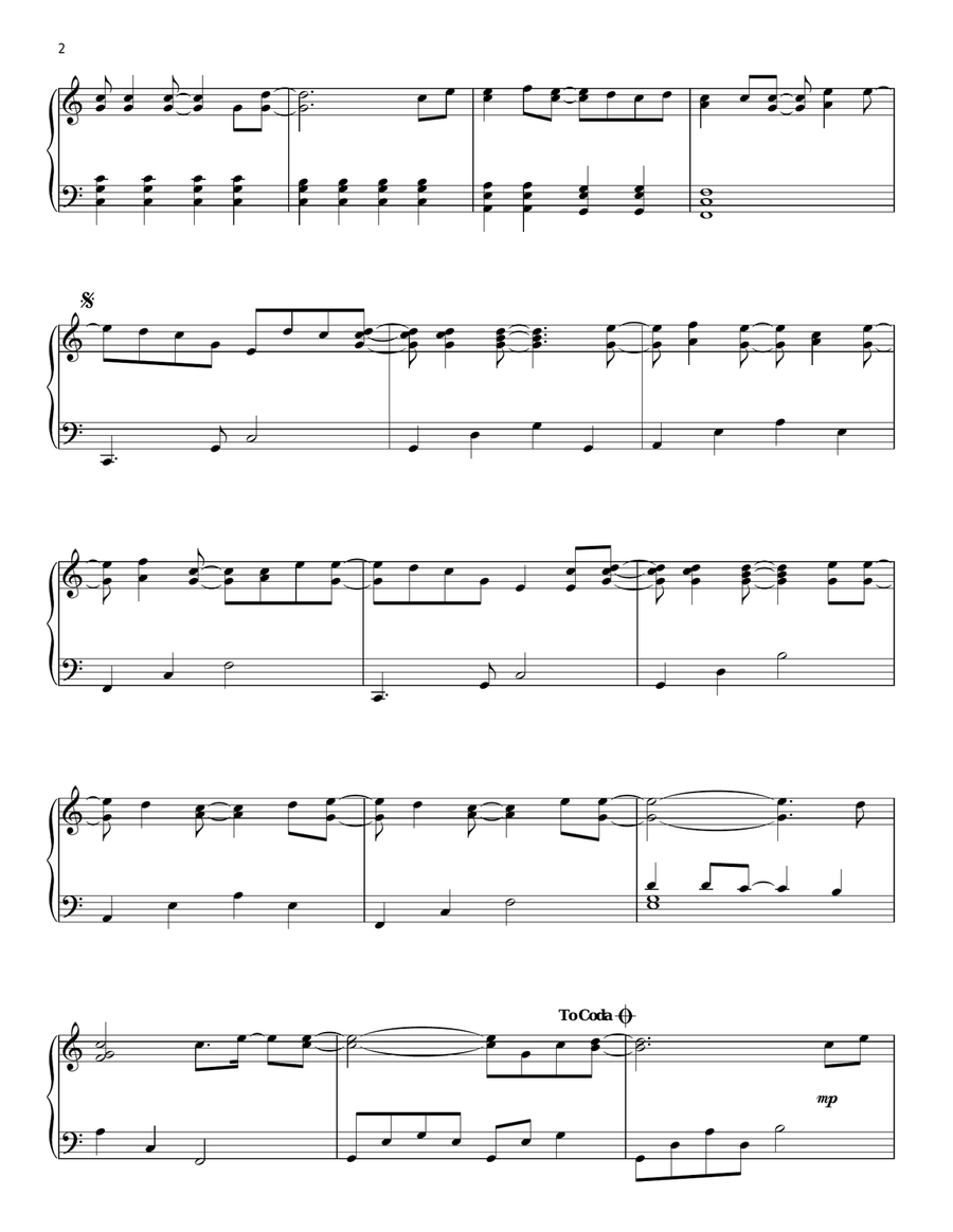 I Will Rise Piano Solo scores gallery preview page 2
