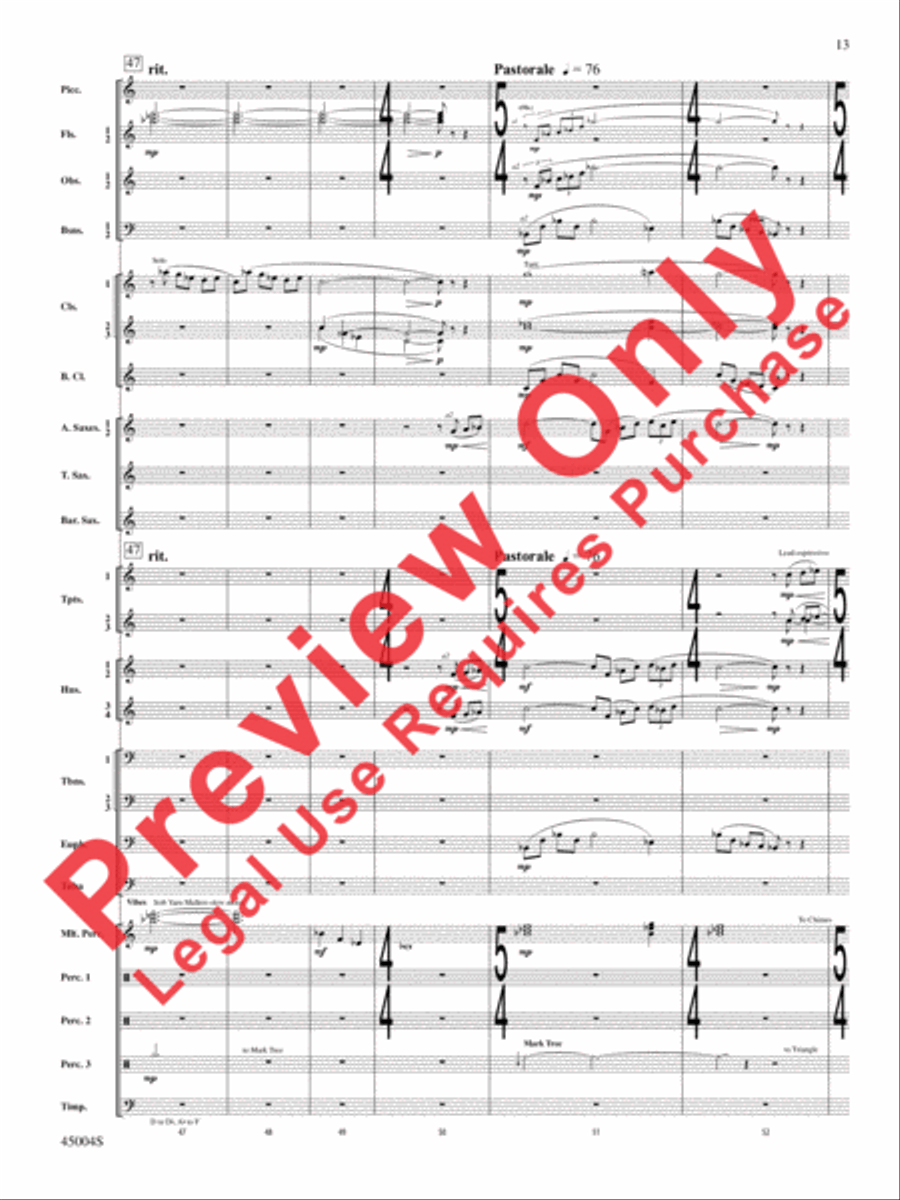 Red Rock Mountain Concert Band scores gallery preview page 48