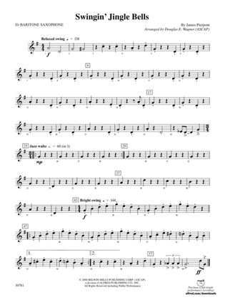 Swingin' Jingle Bells: E-flat Baritone Saxophone