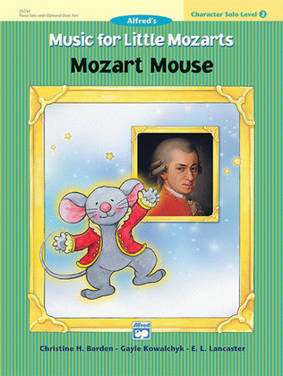 Book cover for Music for Little Mozarts - Character Solos: Mozart Mouse