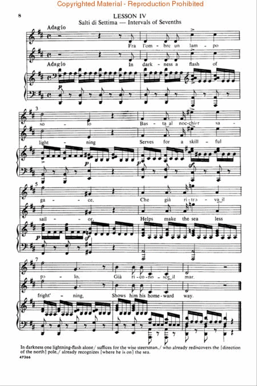 Practical Method of Italian Singing Voice Solo scores gallery preview page 2