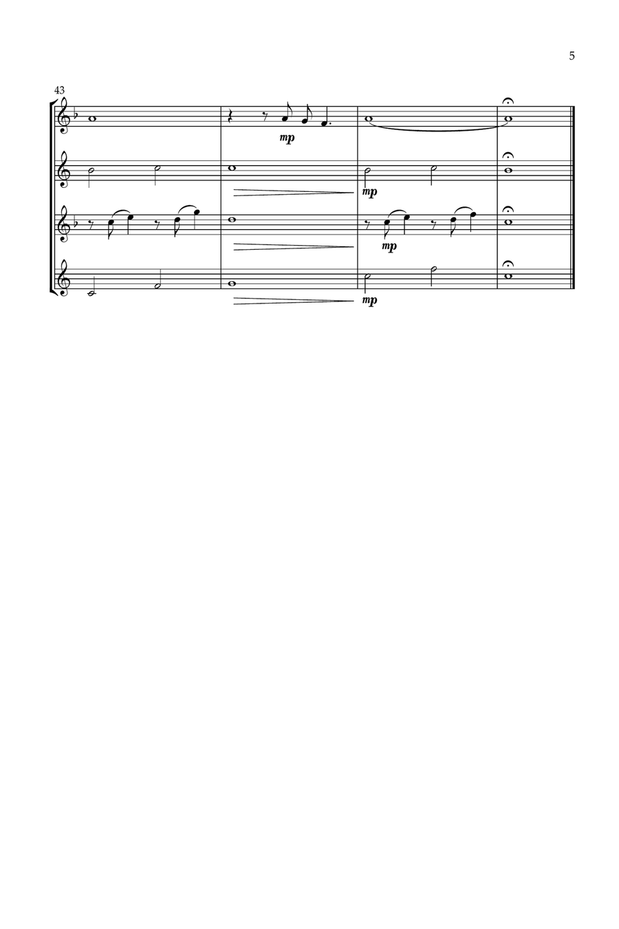 The Way We Were Saxophone Quartet scores gallery preview page 5