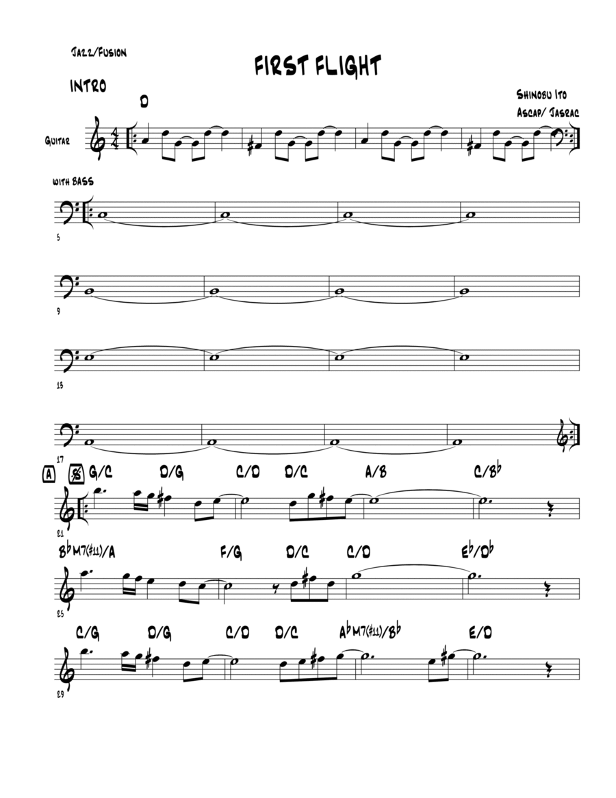 FIRST FLIGHT Piano scores gallery preview page 1