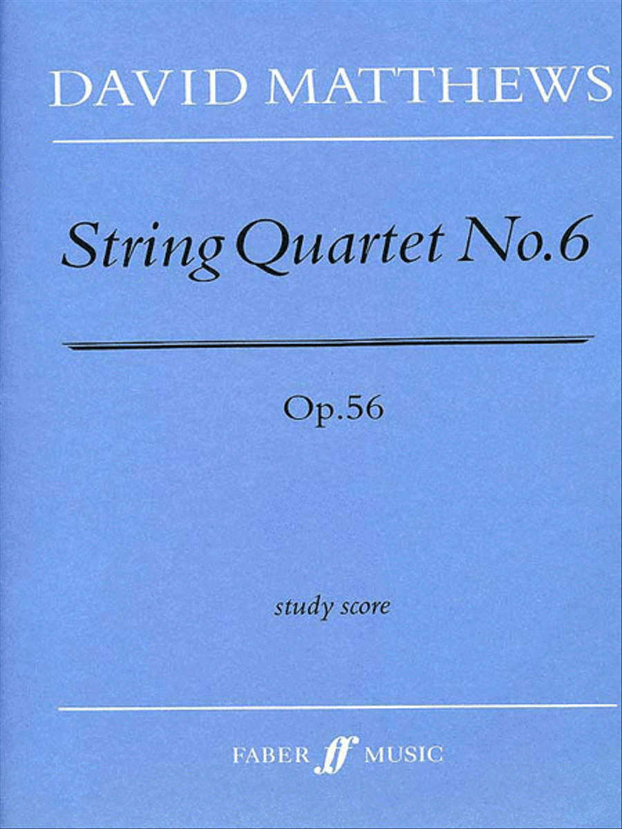 Book cover for String Quartet No. 6