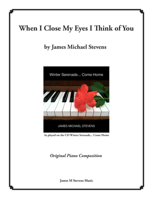 Book cover for When I Close My Eyes I Think of You