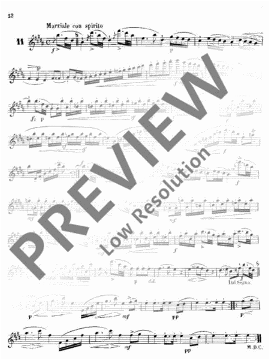 Melodic Exercises Flute scores gallery preview page 13