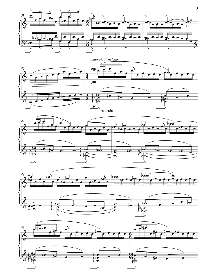 Tunstall Chimes, Study No. 10 - Hommage A Ravel Piano Method scores gallery preview page 3