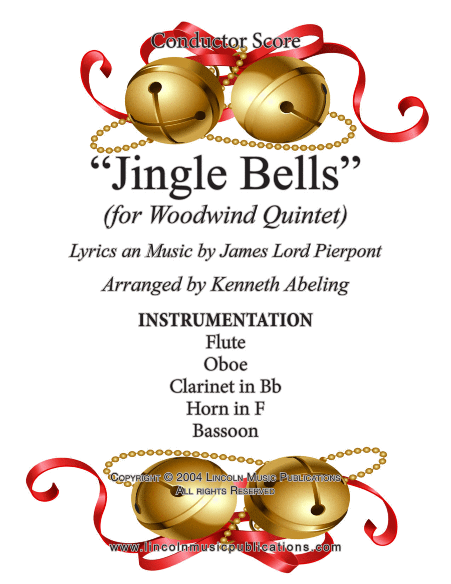 Jingle Bells (for Woodwind Quintet) Woodwind Quintet scores gallery preview page 1