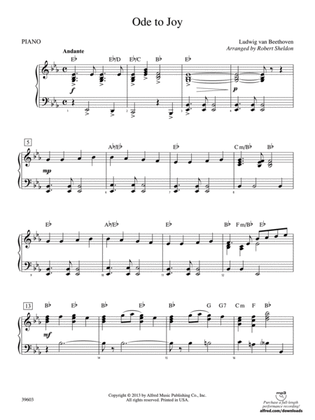 Ode to Joy: Piano Accompaniment
